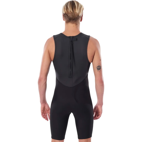 2026 Rip Curl Männer Dawn Patrol 2mm Short John Neoprenanzug 116MSP - Black
